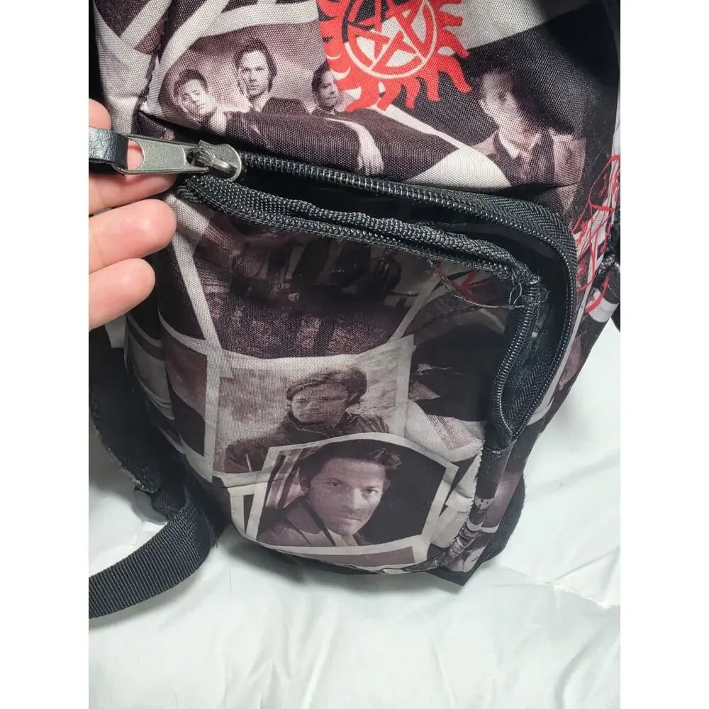 Supernatural SlouC Castiel Dean Backpack Join The Hunt Hot Topic Y2k Vtg Retired